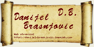 Danijel Brašnjović vizit kartica
